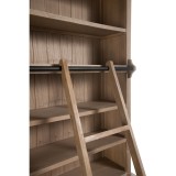 CABINET LIBARY NATUR GREY LADDER 232 - CABINETS, SHELVES